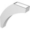 Ekena Millwork 3 1/2-in. W x 18-in. D x 22-in. H Thorton Architectural Grade PVC Knee Brace BRCP035X18X22THR - alternate 5